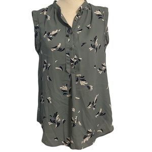 ANN TAYLOR sleek semi-sheer sleeveless dress top